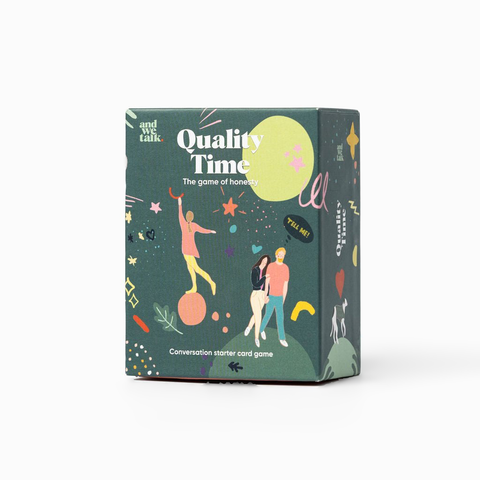 Quality Time conversation card game box